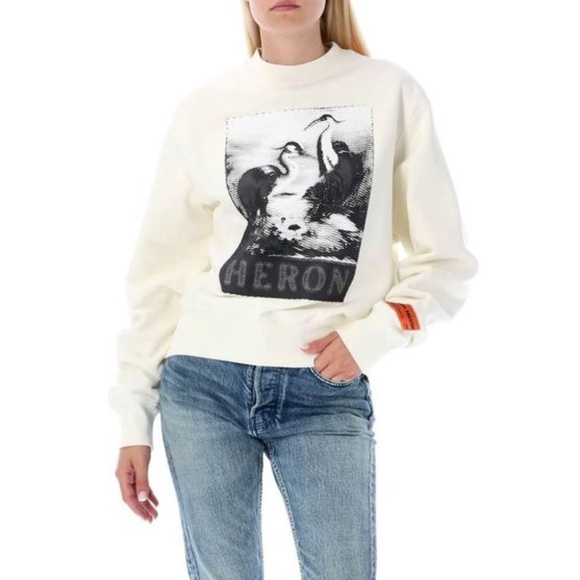 Heron Preston Graphic Print Crewneck Sweatshirt - Picture 1 of 6